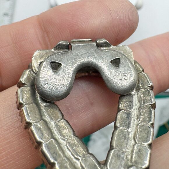 Vintage Sparkling Rhinestone Shoe Clips Large Teardrop Shape - Picture 6 of 11